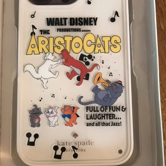 Authentic Kate Spade Aristocats Disney iPhone Pro Max. New in Box with tag. - Picture 9 of 12